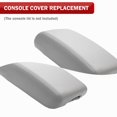 thumbnail image 7 of KBH Center Console Lid Armrest Cover for 2011-2020 Dodge Durango & Jeep Grand Cherokee, Leather Skin Upholstery Replacement for Car Accessories Interior, Gray, 7 of 7