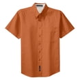 thumbnail image 5 of Yellow Rooster Men's Short Sleeve Easy Care Shirt Texas Orange/Light Stone XS, 5 of 6