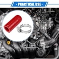 thumbnail image 2 of Unique Bargains Reinforced Silicone Coolant Cap Kit 12mm 0.47" ID Turbo Bypass Valve Cap Universal for Car Red, 2 of 6