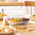 thumbnail image 3 of POINTERTECK Chilled Condiment Server with 4 Compartment Clear Chilled Serving Container with Lid Reusable Ice Party Platter Portable Chilled Garnish Tray Chilled Topping Station for Home, 3 of 11