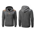 thumbnail image 3 of Sudadera con capucha delgada para hombre Likrtyny gris M, 3 of 6