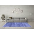 thumbnail image 3 of Ahgly Company Machine Washable Indoor Rectangle Abstract Blue Modern Area Rugs, 7' x 10', 3 of 4