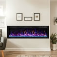thumbnail image 5 of BREEZEHEAT 60 inch Electric Fireplace in-Wall Recessed and Wall Mounted Fireplace Heater,Linear Fireplace with Multicolor Flame,Timer,Low Noise,750/1500W,Remote Control, 5 of 9