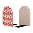 thumbnail image 2 of Lsque Tomatoes Printed Wood Bookends,Non-Skid Bookend for Shelves,Heavy Duty Support Bookends,Non-Slip Foam Pads for Office, Home, and Library,1 Pair, 2 of 8