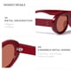 thumbnail image 5 of Lentes de sol mosanana ovalados retro modernos rojos UV400 para mujer, 5 of 6