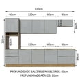 thumbnail image 4 of Cocina Integral Completa Modular Madesa Lux 320cm MG 04, 4 of 5