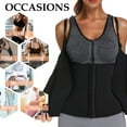 thumbnail image 6 of QRIC Women Waist Trainer Corset Zipper Vest Body Shaper Cincher Tank Top with Adjustable Straps, 6 of 6