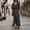 Black, variant on Women's Casual Tennis Dress Summer Polka Dot Dress with Button Slit and Flowy Shirt Blue S