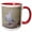 Red/White, variant on 3drose, Tanzania. Ring-necked Dove, Ndutu, Ngorongoro-af45 Rbe0348 - Ralph H. Bendjebar, 11oz Two-tone Yellow Mug