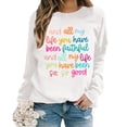 thumbnail image 1 of TINZ Chandails en Molleton Oversize pour Femmes Manches Longues Col Rond Imprimé Lettres Légers Amples Blouse Haut Tenue Alien Chandails en Molleton pour Femmes Garçons Années 80, 1 of 7