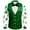 ZA Green, variant on Mens St Patrick T Shirt Button Down Print Festive Party Celebration Casual Long Sleeve Spring Fall Shirts