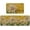 Yellow, variant on Yellow Daisy Bloom Spring Kitchen Mats Set of 2, Seasonal Home Decor Leaves Low-Profile Kitchen Rugs for Floor - 17x29 and 17x47 Inch