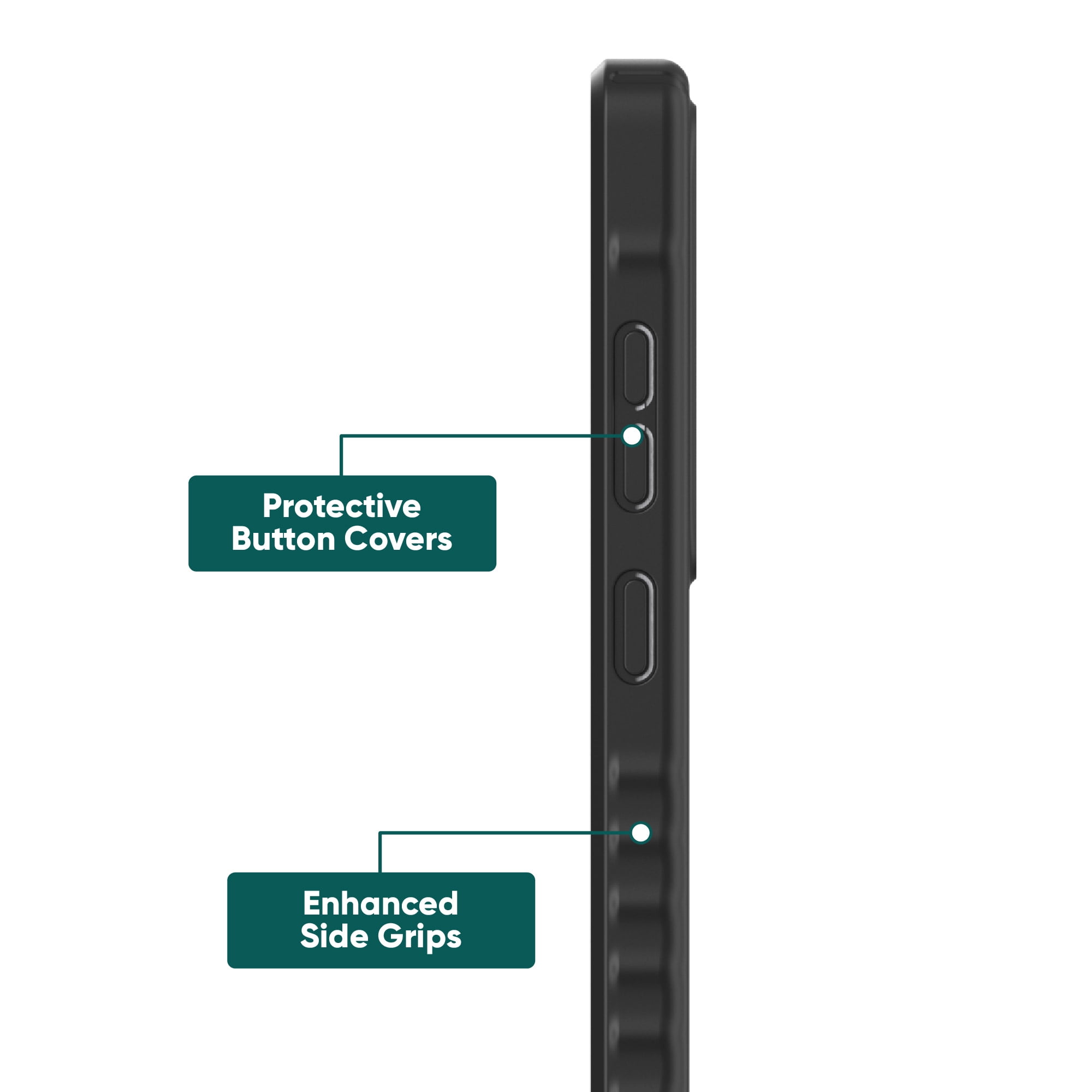 Étui protecteur en gel avec protège-coins pour Samsung Galaxy S25 Ultra, noir d’onn. Testé contre les chutes de 2,44 m/8 pi