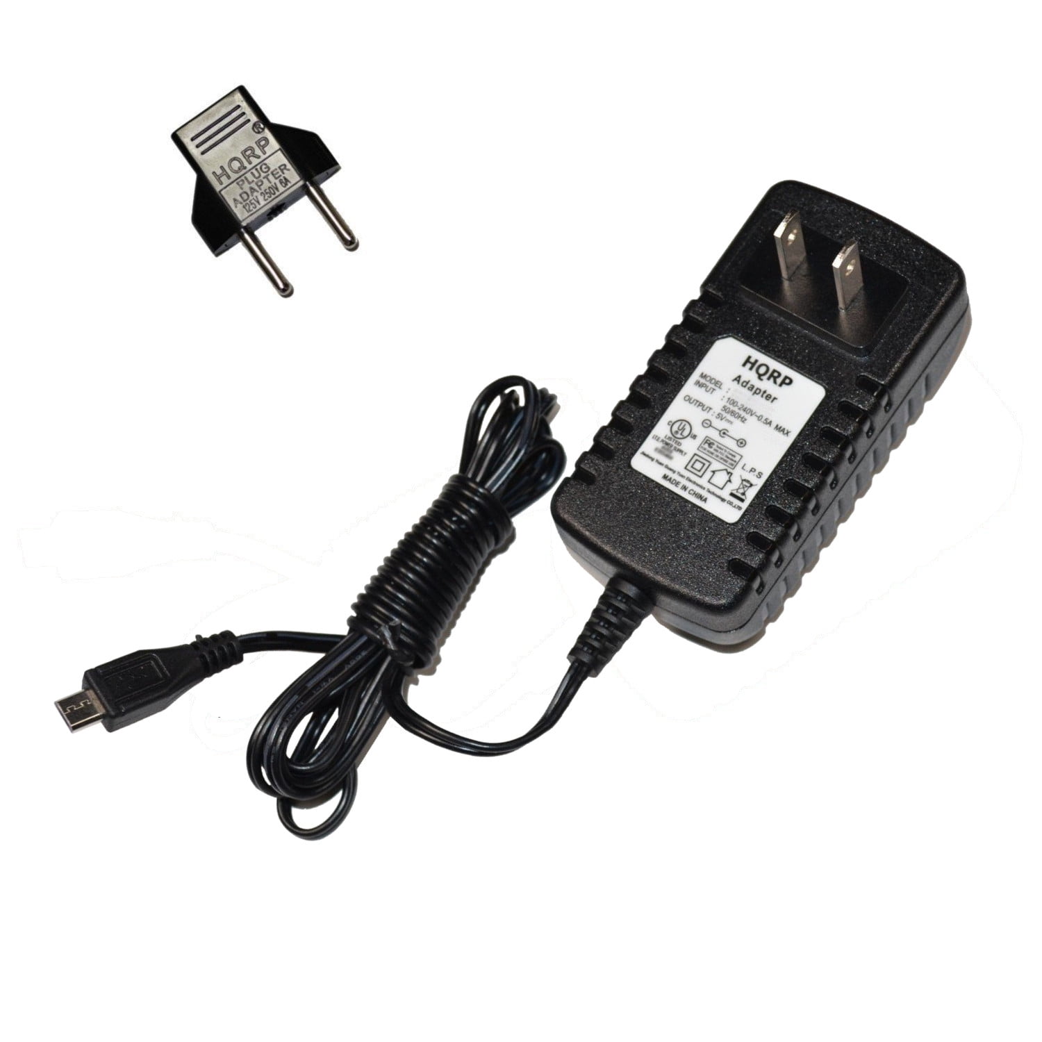 HQRP 5V 2.5A Micro USB AC Adapter Mains Power Wall Supply for Blink XT