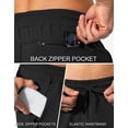 thumbnail image 4 of Pantalón deportivo para hombre G Gradual con bolsillos con cierre, negro, talla L, 4 of 5