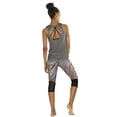 thumbnail image 3 of icyzone Yoga Tops Activewear Workout Clothes Open Back Fitness Racerback Tank Tops for Women, 3 of 8