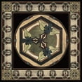 thumbnail image 2 of Vision Studio 15x15 Black Ornate Wood Framed with Double Matting Museum Art Print Titled - Arts and Crafts Motif II, 2 of 4