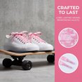 thumbnail image 4 of INSPIRE CHIC 1 Pair Paisley Printed Flat Shoe Laces for Sneakers, 0.31" Colourful Shoelaces Shoestrings for Casual Hiking Shoes Pink White 120cm/47.2", 4 of 6