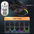 thumbnail image 3 of tredstone Souris de Jeu USB Filaire Lumière RVB Souris de Jeu DPI Réglable Accessoire d'Ordinateur Portable Blanc, 3 of 8