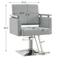 thumbnail image 4 of BarberPub Swivel Hydraulic Barber Chair, Salon Chair Faux Leather, 4 of 8