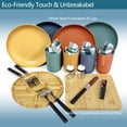 thumbnail image 2 of Mochila cesta de picnic Hap Tim para 4 personas con manta verde, 2 of 8