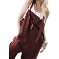 thumbnail image 2 of Blotona Linen Jumpsuits for Women Casual Loose Straps Overalls Baggy Wide Leg Harem Pants Rompers Dungarees Playsuit Trousers, 2 of 3