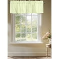thumbnail image 3 of Yellow Stripes Valances for Windows, Rod Pocket Kitchen Valance Curtains - Soft & Washable Small Window Treatment for Living Room, Bathroom, Classic Vertical Striped 54x18inch, 1 Panel, 3 of 9