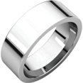 thumbnail image 1 of 7mm Flat Comfort Fit Band in 14k White Gold - Size 7, 1 of 7