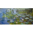 thumbnail image 2 of Monet, Claude 24x14 White Modern Wood Framed Museum Art Print Titled - Water Lilies, 2 of 4