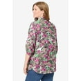 thumbnail image 2 of Woman Within Plus Size Pintucked Button Down Gauze Shirt, 2 of 4