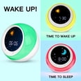 thumbnail image 2 of I-CODE Réveil pour Enfants, Entraîneur de Sommeil pour Enfants, Réveil Lumineux pour Enfants, Machine à Sons pour Dormir Blanc, 2 of 7