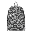 thumbnail image 4 of Abstract Pig Pattern Backpack – Cute Cartoon Farm Animal Design Daypack for Students and Outdoor Activities, 4 of 5