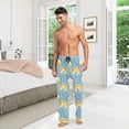 thumbnail image 6 of FORMRS Mens Pajama Pants with Pockets Sleepwear Lounge Bottoms Sizes S-2XL, Light Blue Rainbow, 6 of 7