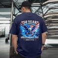 thumbnail image 2 of 4th of July Mens Shirt 4th of July T-Shirt USA Flag 1776 Patriotic Tee Memorial Day Tops (Dark Blue,S), 2 of 6