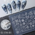 thumbnail image 5 of Hot New Relief Snowflake Butterfly Winter Sweater Nail Carving Manicure Tool Relief Mould Nails Art Silicone Mold Pad Gel Stencils G-156-06, 5 of 8