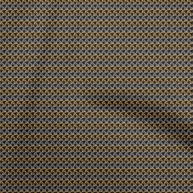 oneOone Polyester Spandex Black Fabric Houndstooth Sewing Craft Projects Fabric Prints By Yard 56 Inch Wide
