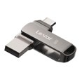thumbnail image 1 of Memoria USB Lexar 32GB Tipo-C Doble Conector - Alta Velocidad 150MB/s, Compatible con Teléfonos y Computadoras, Diseño Metálico Giratorio y Seguridad AES 256-bit, 1 of 6