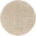 thumbnail image 6 of Unique Loom Davos Shag Collection Area Rug - Solid (2' Round Linen), 6 of 7