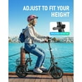 thumbnail image 4 of Gyroor C1 PRO 550W Electric Scooter with Dual Shock Absorbers for Adult,Up to 25 Miles 18.6MPH,12" Commuter Electric Scooter with Basket-Black, 4 of 8