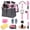 Pink, variant on Horse Grooming Kit 14 Pieces, Horse Brushes Set for Grooming & Bathing Supplies, Professional Horse Supplies with Mane & Tail Comb, Curry Comb, Hoof Pick, Gloves & Mesh Tote Bag for Equine Care
