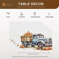 thumbnail image 2 of Heat-Resistant Fall Aesthetic Placemat Pumpkins Fade-Resistant Placemats Car Vintage Truck Non-Slip Placemat - for Table Home Coffee Table Pack Of 6 17.7" X 13", 2 of 5