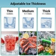thumbnail image 7 of Ecojoy Commercial Ice Maker Machine 500LBS/24H, 30 Adjustable Ice Thicknesses with 350lbs Storage Bin, 5-15 Minutes Fast Ice Making, 7 of 7