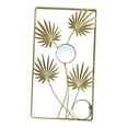 thumbnail image 4 of Arte de la decoración de la pared de metal Obra de arte enmarcada con luces, espejo de pared Escultura de pared de metal decorativa para sala de Estilo A, 4 of 9