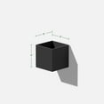 thumbnail image 4 of Veadek Geo Series Cube Hanging 5" Planter - Black, 4 of 10