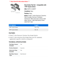 thumbnail image 2 of Rear Brake Pad Set - Compatible with 1999 Toyota Solara, 2 of 2