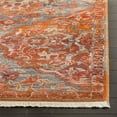 thumbnail image 4 of SAFAVIEH Vintage Persian Lucinda Geometric Polyester Area Rug, Aqua/Orange, 4' x 6', 4 of 6