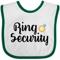 thumbnail image 3 of Inktastic Ringbearer Ring Security Boys Baby Bib, 3 of 4