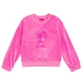 thumbnail image 4 of Conjunto de sudadera y pantalones de terciopelo para niñas pequeñas de Barbie, 4 of 6