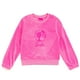 thumbnail image 4 of Conjunto de sudadera y pantalones de terciopelo para niñas pequeñas de Barbie, 4 of 6