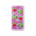 thumbnail image 2 of Claire's Smartphone Cosmetics Palette Pink Frogs and Strawberries, eyeshadows and lip gloss, includes applicator brush and mirror, 2 of 3
